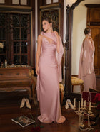 Satin Backless Dress