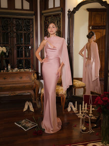 Satin Backless Dress