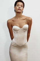 Satin Strapless Mermaid Gown