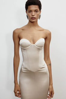 Satin Strapless Mermaid Gown