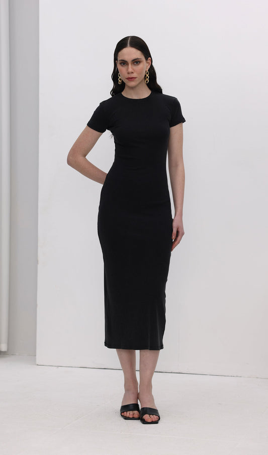 Jersey Bodycon Midi Dress