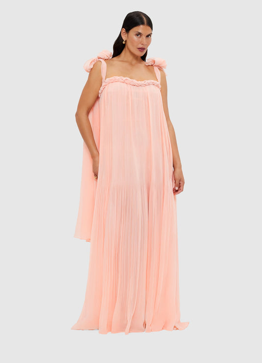 Camilla Draped Floor Length Dress
