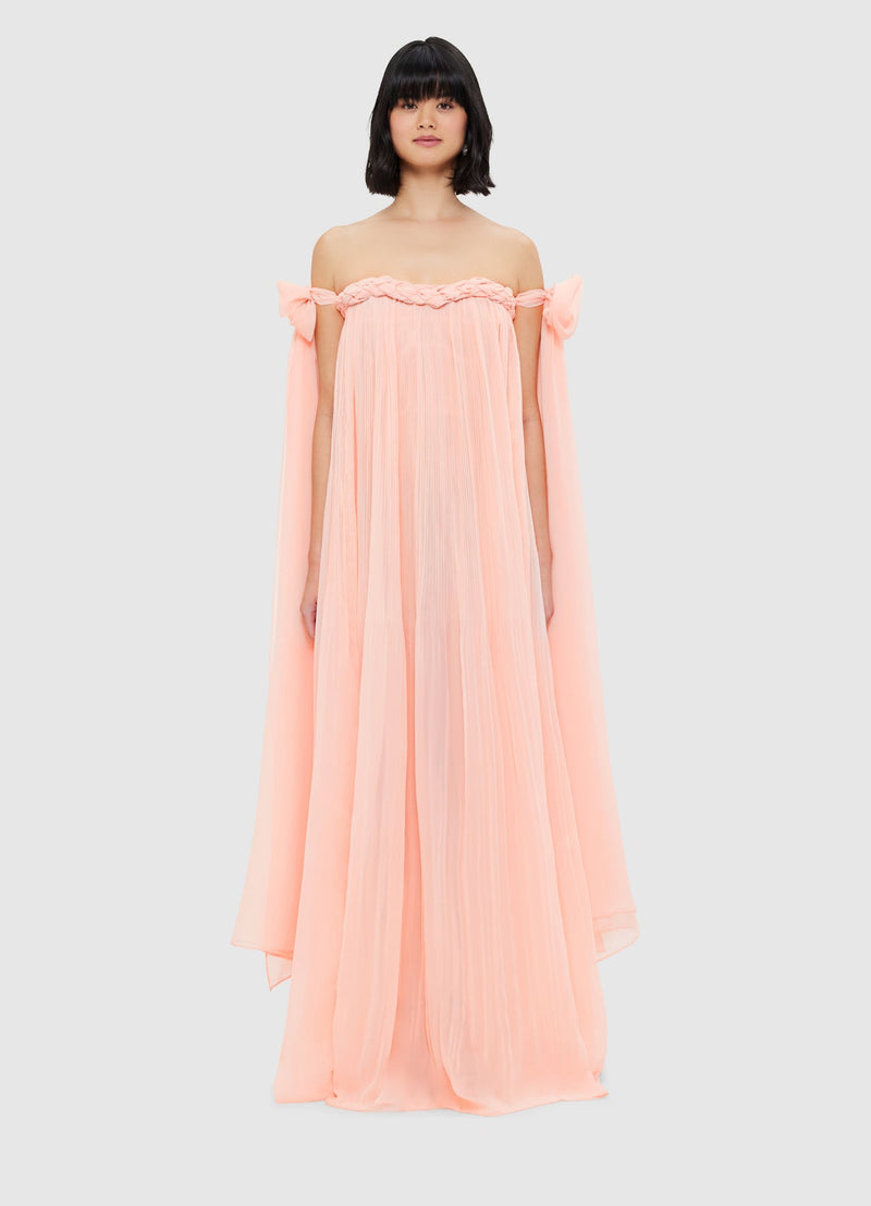 Camilla Draped Floor Length Dress