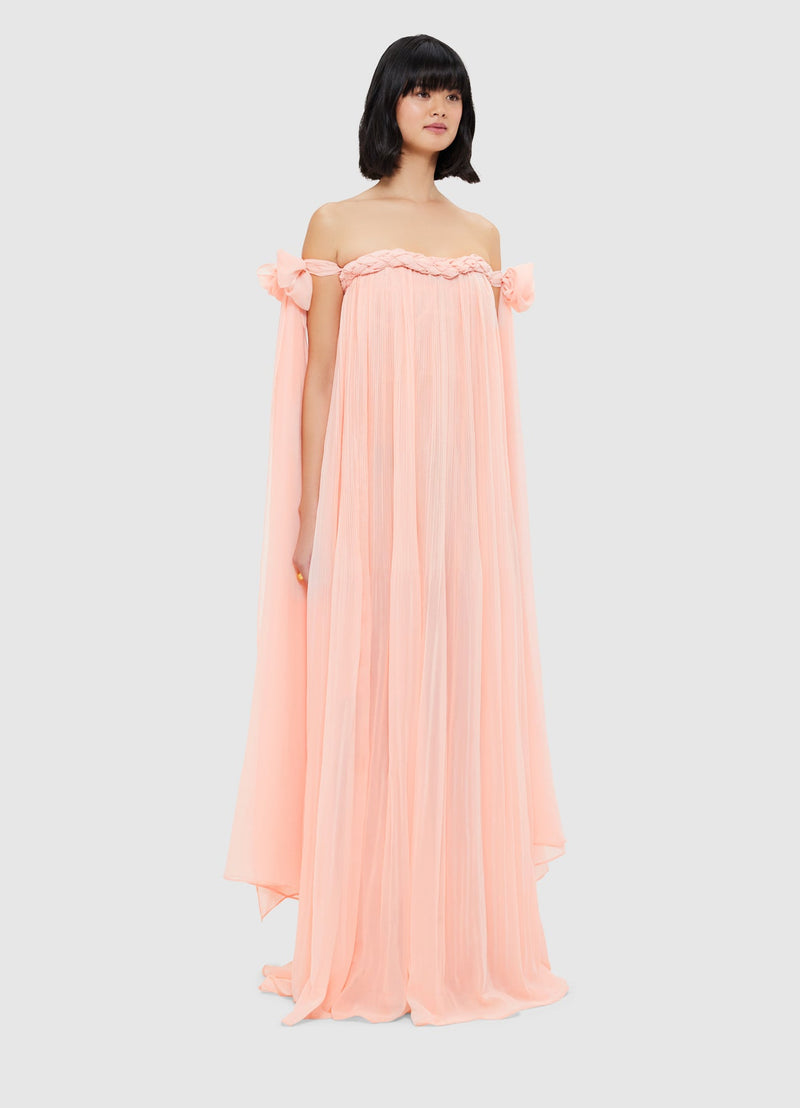 Camilla Draped Floor Length Dress