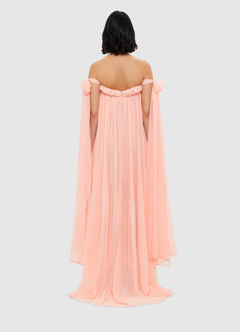 Camilla Draped Floor Length Dress
