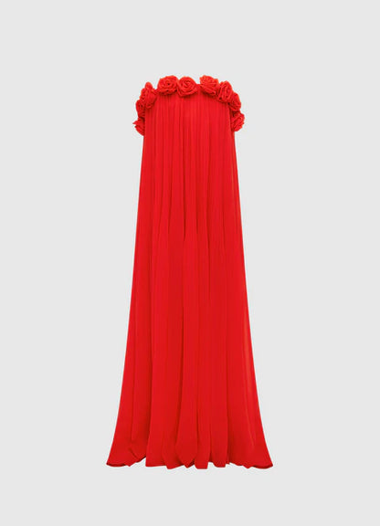 Camilla Draped Floor Length Dress