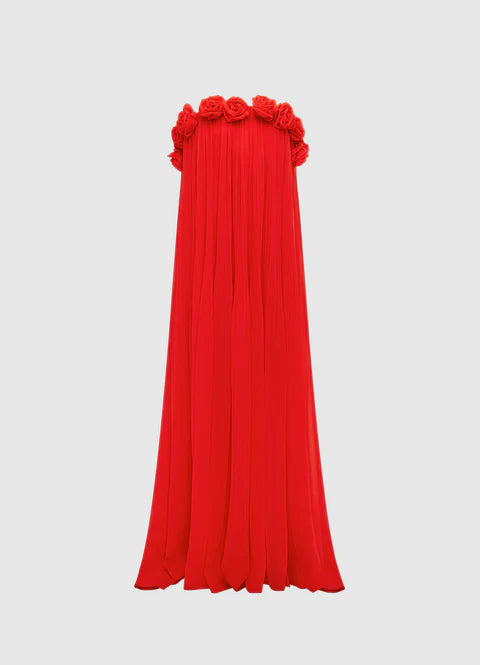 Camilla Draped Floor Length Dress