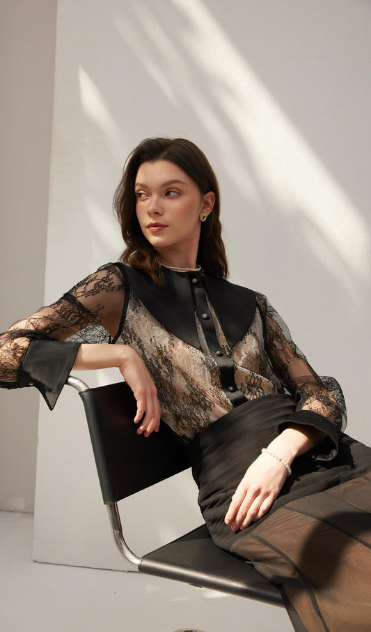 Lace Shirt Top