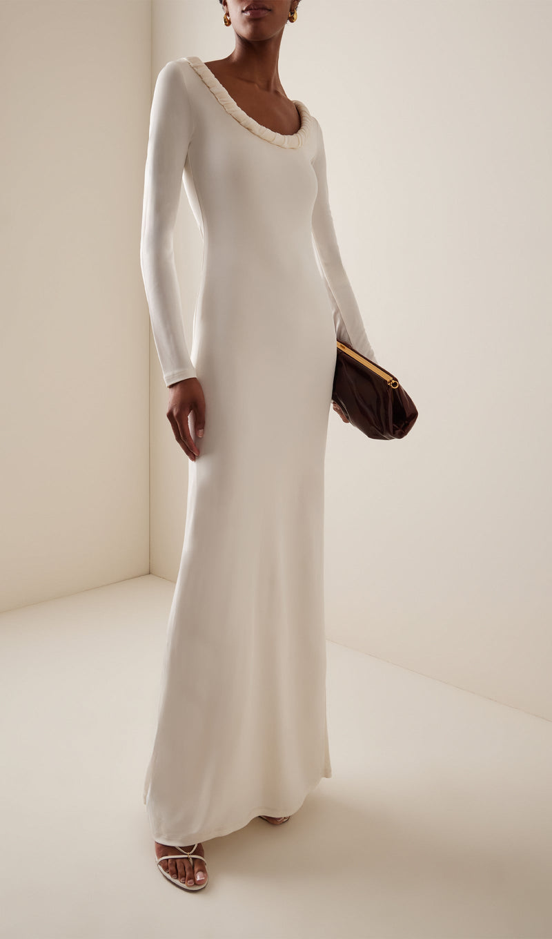 Braid Jersey Maxi Dress