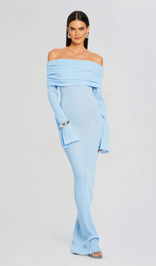 Off Shoulder Slim Fit Maxi Dress