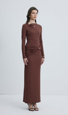 Jersey Seductive Fitted Maxi Dress