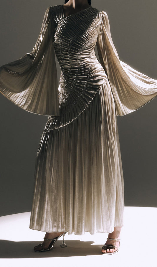 Metallic Maxi Dress
