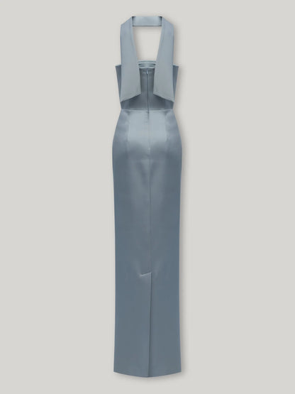 Bust Bow Cut-Out Strapless Dress