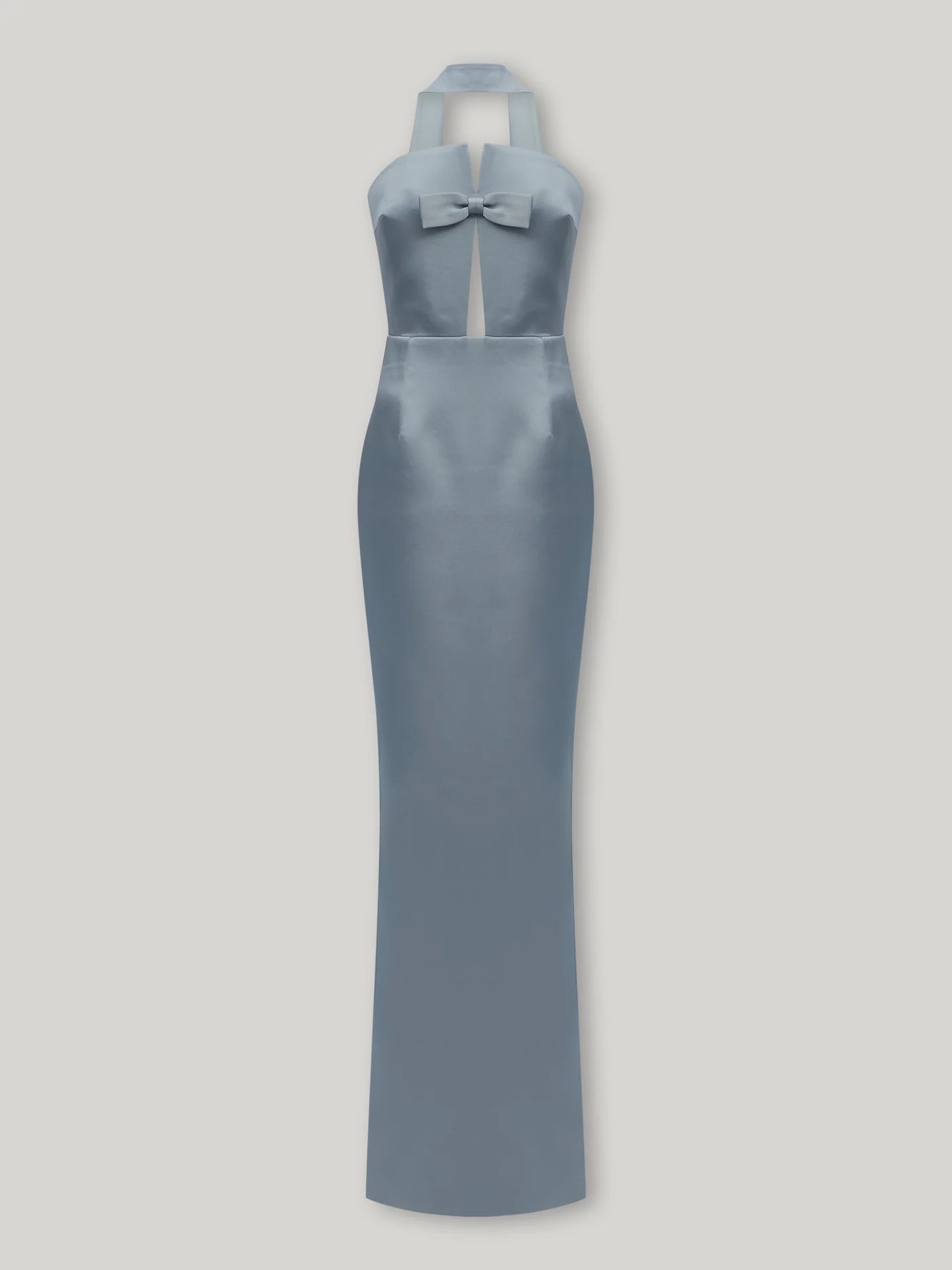 Bust Bow Cut-Out Strapless Dress