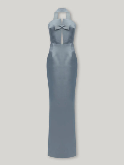 Bust Bow Cut-Out Strapless Dress