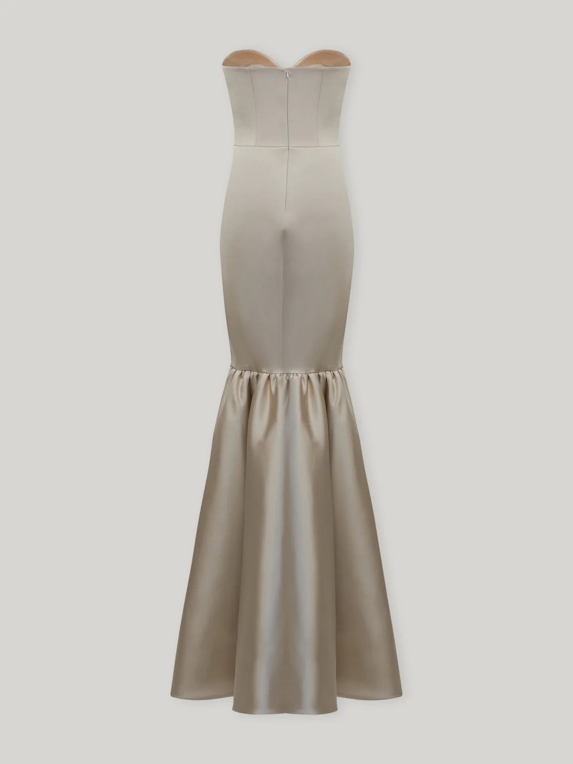 Satin Strapless Mermaid Gown