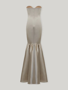 Satin Strapless Mermaid Gown