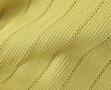 Open-Knit Ribbed Bell Sleeve Mini Dress with Hip Knot