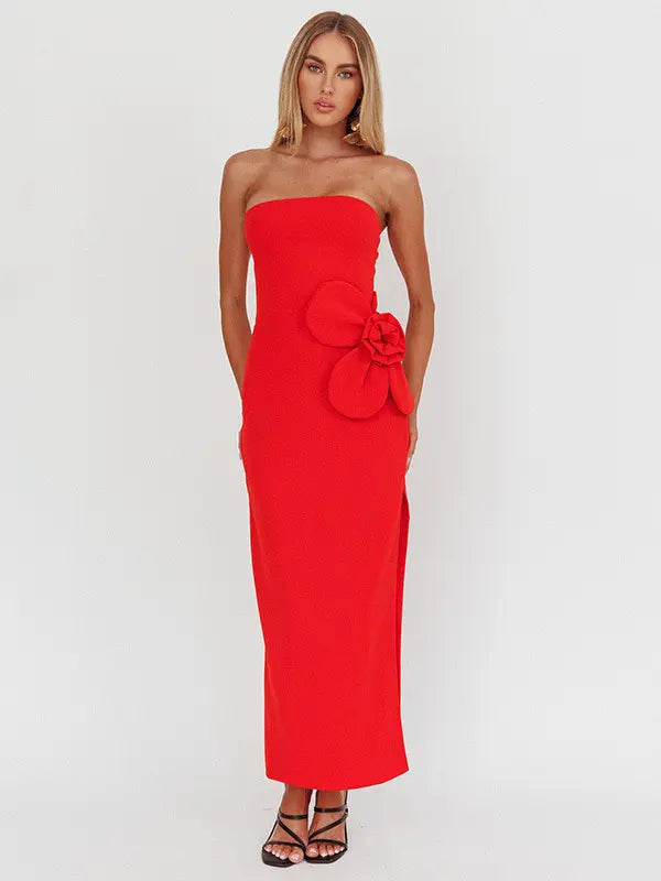 Off shouder Strapless Dress