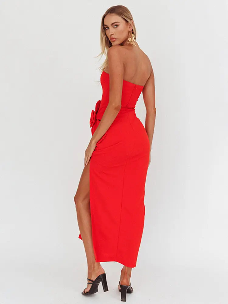 Off shouder Strapless Dress
