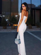 Strapless Side Slit Dress