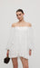 Off Shoulder With Butterfly Embellished Mini Dress