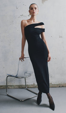 One Shoulder Modal Midi Dress