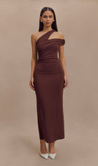 One Shoulder Modal Midi Dress