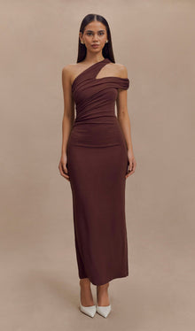 One Shoulder Modal Midi Dress