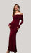 Jersey Draped Off-shoulder Maxi Dress