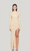 Irregular Solid Slit Maxi Dress