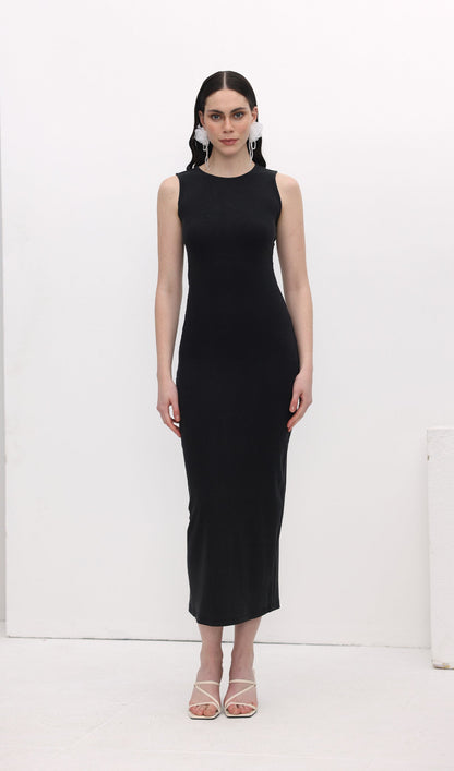 Ribbed Bodycon Midi Dress