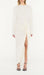Ruched Split Long Sleeve Maxi Dress