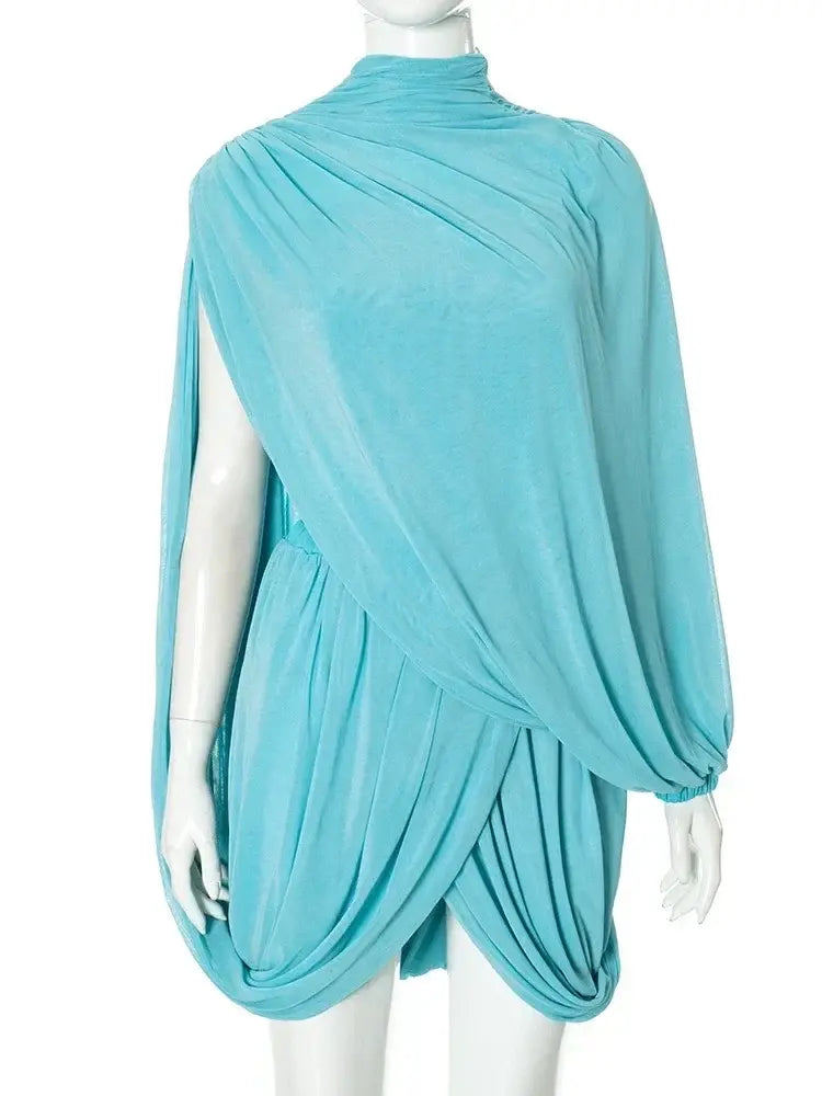 Asa Lux Drape dress cross shoulder elegant dress