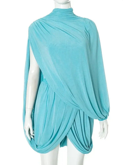Asa Lux Drape dress cross shoulder elegant dress