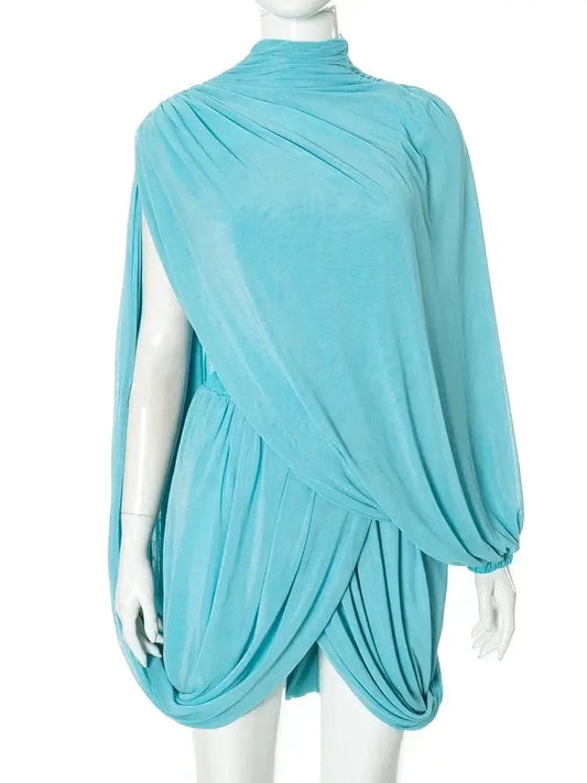 Asa Lux Drape dress cross shoulder elegant dress