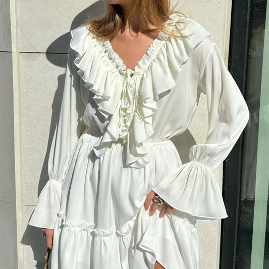 Short Dress Long Sleeve Boho Chic