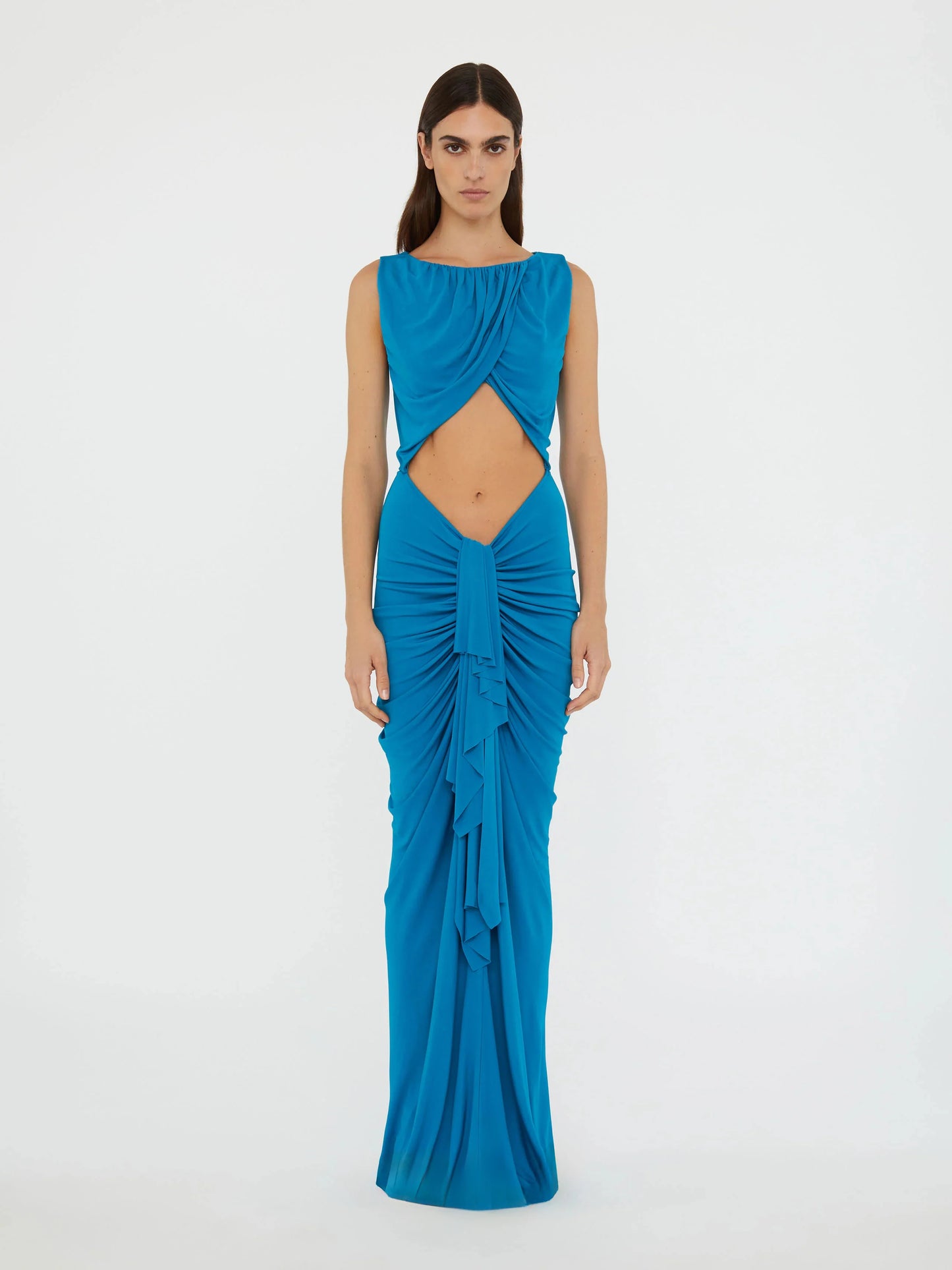 Bateau Drape Disconnect Tank Dress