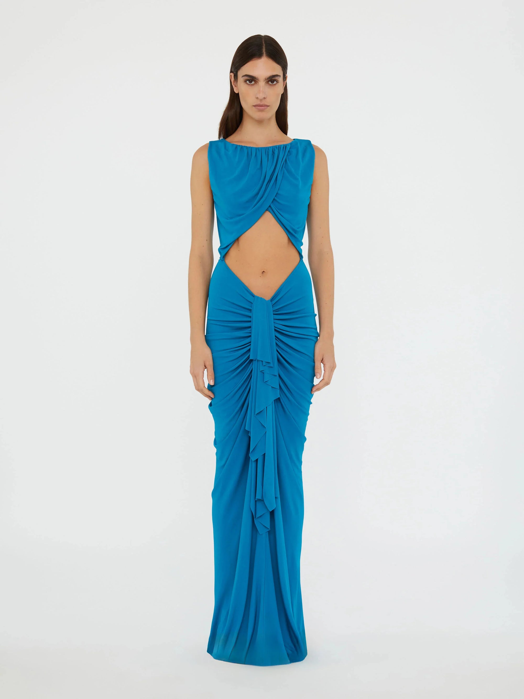 Bateau Drape Disconnect Tank Dress