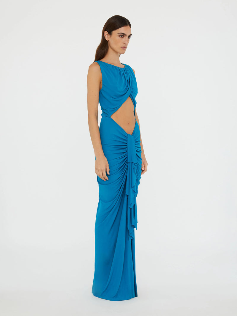 Bateau Drape Disconnect Tank Dress