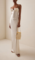 Satin Bustier Maxi Dress