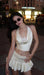 Satin Halter Short Sets Skirt