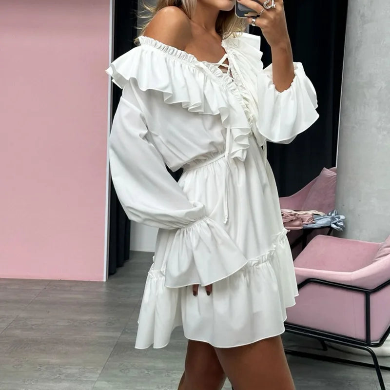 Short Dress Long Sleeve Boho Chic