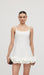 Sleeveless Ruffle Trim Mini Dress