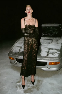 Spaghetti Strap Lace Bodycon Dress