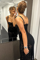 Spaghetti Strap Lace Bodycon Dress