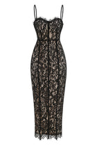 Spaghetti Strap Lace Bodycon Dress