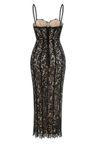 Spaghetti Strap Lace Bodycon Dress