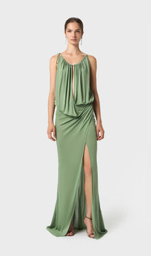 Drapes Split Maxi Dress