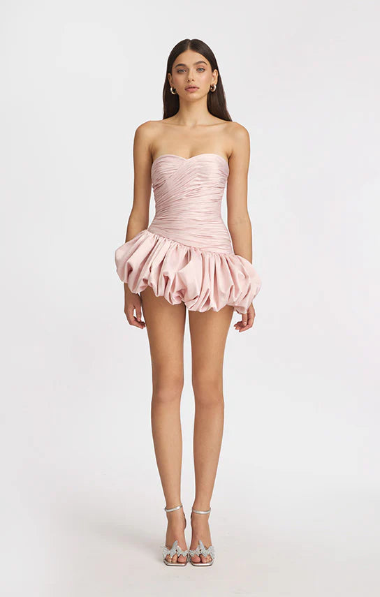Balloon Draped Mini Dress
